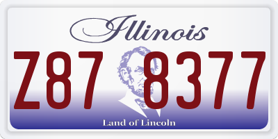 IL license plate Z878377