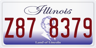 IL license plate Z878379