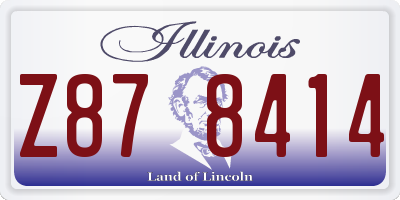 IL license plate Z878414