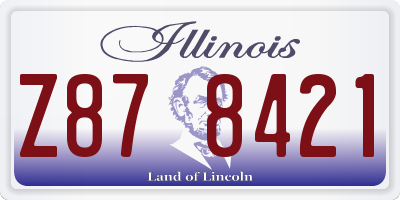 IL license plate Z878421