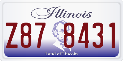 IL license plate Z878431