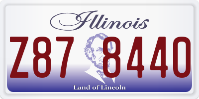 IL license plate Z878440