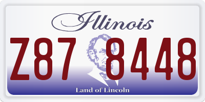 IL license plate Z878448