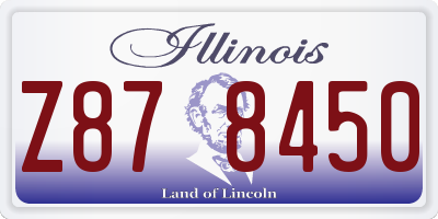 IL license plate Z878450