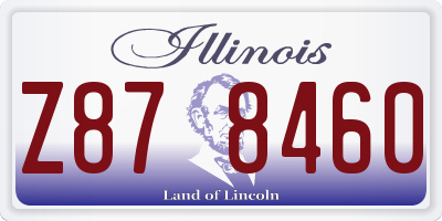 IL license plate Z878460