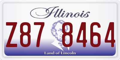 IL license plate Z878464