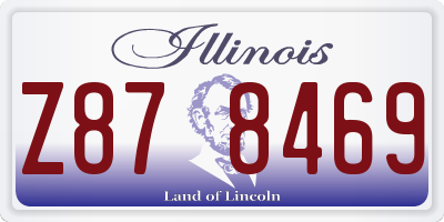 IL license plate Z878469