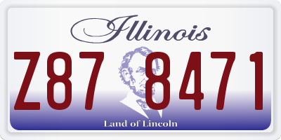 IL license plate Z878471