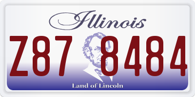 IL license plate Z878484