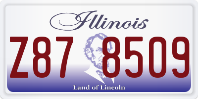 IL license plate Z878509