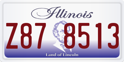 IL license plate Z878513