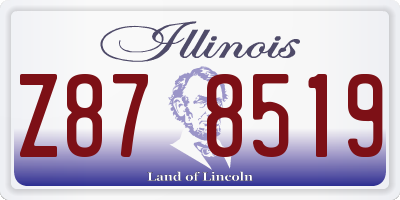 IL license plate Z878519