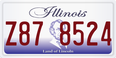 IL license plate Z878524