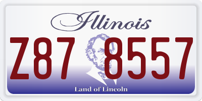 IL license plate Z878557