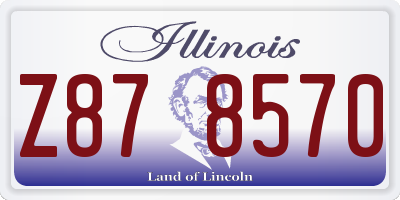 IL license plate Z878570