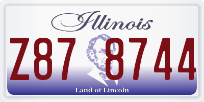 IL license plate Z878744