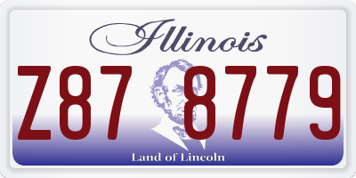 IL license plate Z878779