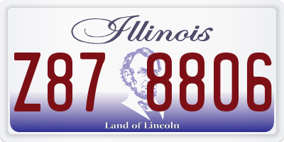 IL license plate Z878806