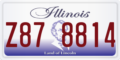 IL license plate Z878814