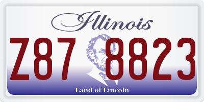 IL license plate Z878823
