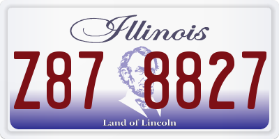 IL license plate Z878827