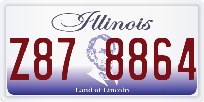 IL license plate Z878864