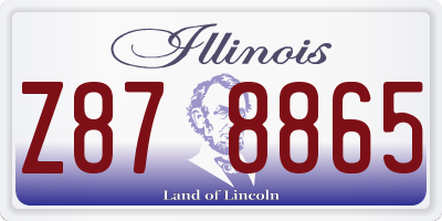 IL license plate Z878865