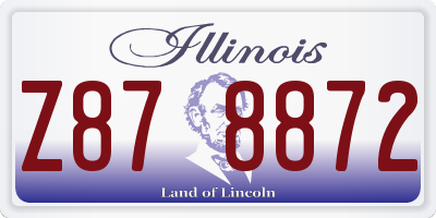 IL license plate Z878872