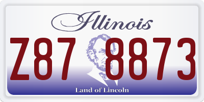 IL license plate Z878873