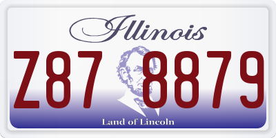 IL license plate Z878879