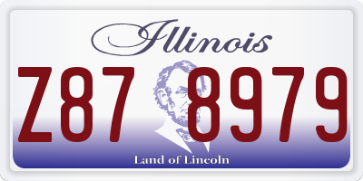 IL license plate Z878979