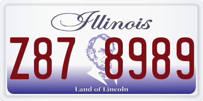 IL license plate Z878989