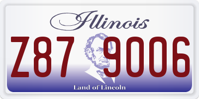 IL license plate Z879006