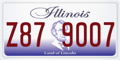 IL license plate Z879007