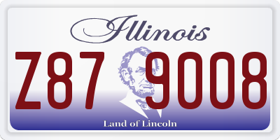 IL license plate Z879008