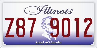 IL license plate Z879012