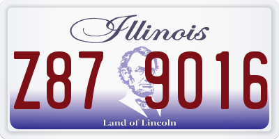 IL license plate Z879016