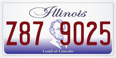 IL license plate Z879025