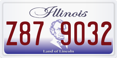 IL license plate Z879032