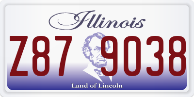 IL license plate Z879038