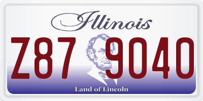 IL license plate Z879040