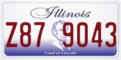 IL license plate Z879043