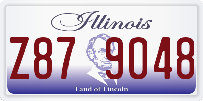 IL license plate Z879048