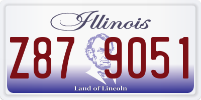 IL license plate Z879051