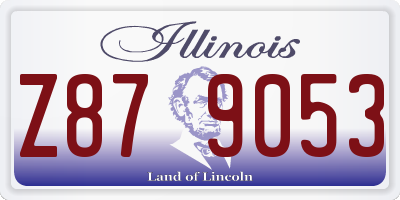 IL license plate Z879053