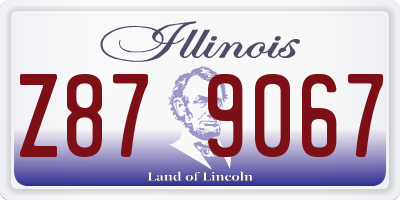 IL license plate Z879067