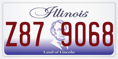 IL license plate Z879068
