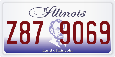 IL license plate Z879069