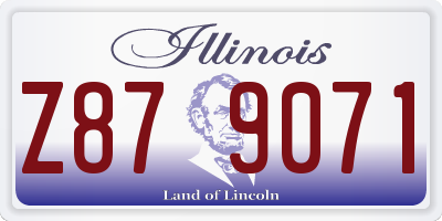 IL license plate Z879071