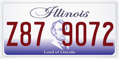 IL license plate Z879072